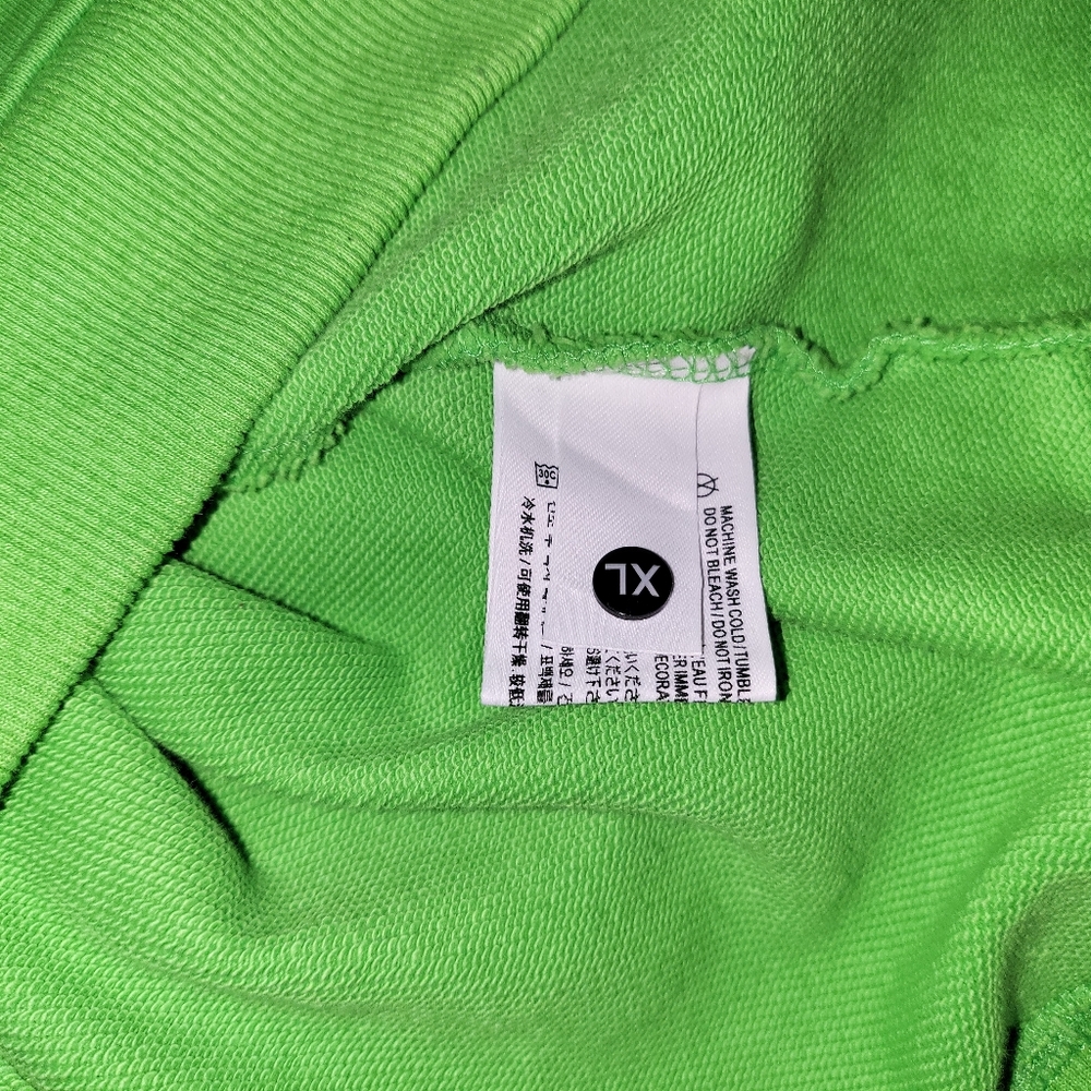 Bright Green Graphic Hoodie Sweatshirt - Men - Picture 7 of 7